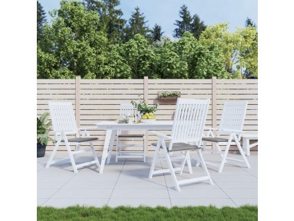 Podušky na zahradní židli 4 ks šedé 40x40x4 cm látka oxford