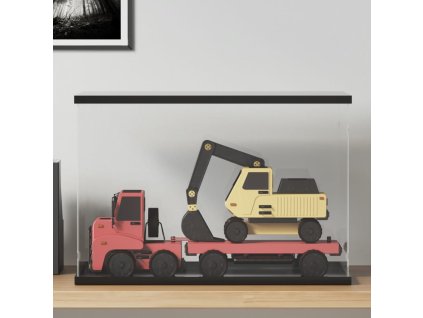 Průhledná reklamní krabice 56 x 36 x 37 cm akrylová