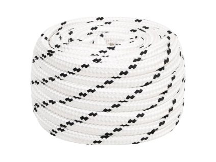 Splétané lodní lano bílé 20 mm x 100 m polyester