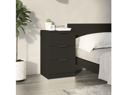 Noční stolek černý 40 x 36 x 65 cm