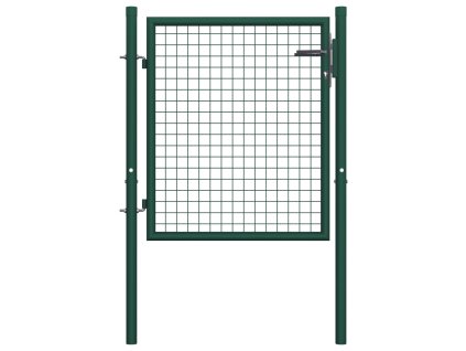 Plotová branka ocelová 100 x 75 cm zelená