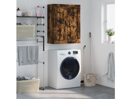 Nástěnná skříňka kouřový dub 69,5 x 34 x 90 cm kompozitní dřevo