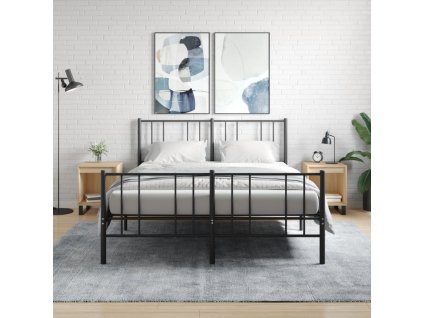 Noční stolky 2 ks dub sonoma 40 x 35 x 50 cm kompozitní dřevo