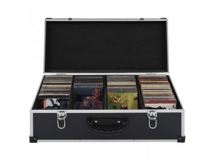 Kufr na CD na 80 CD hliník ABS černý