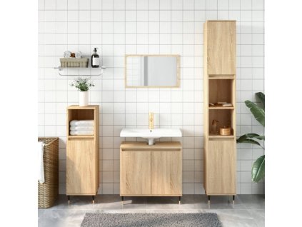 Koupelnová skříňka dub sonoma 58 x 33 x 60 cm kompozitní dřevo