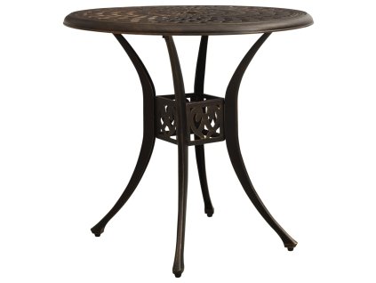 Zahradní stůl bronzový 78 x 78 x 72 cm litý hliník