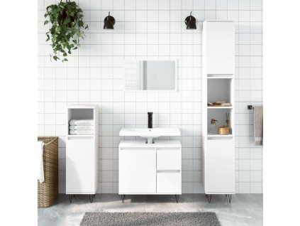 Koupelnová skříňka bílá 65 x 33 x 60 cm kompozitní dřevo