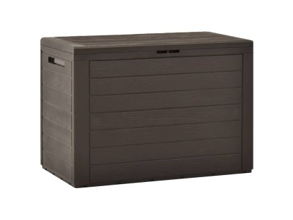 Zahradní úložný box hnědý 78 x 44 x 55 cm