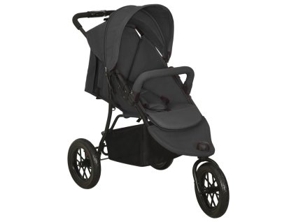 Dětský kočárek antracitový ocel