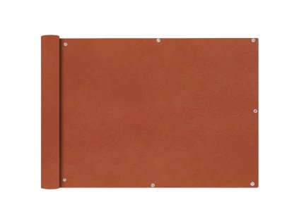 Balkónová zástěna z oxfordské látky 75x600 cm cihlová