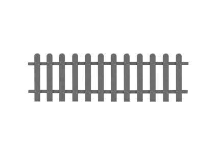 Laťkový plot WPC 200 x 60 cm 42818