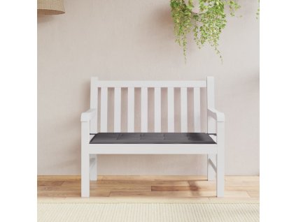 Poduška na zahradní lavici antracitová 120x50x4 cm látka oxford