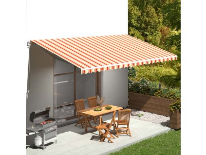 Náhradní plachta na markýzu žluto-oranžová 6 x 3 m