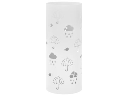 Stojan na deštníky Umbrellas ocelový bílý