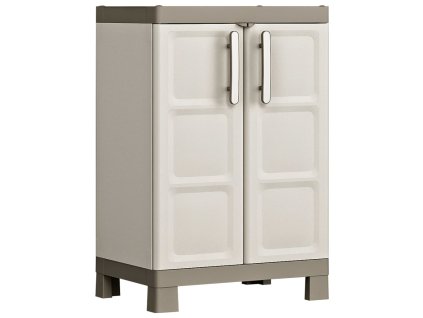 Keter Nízká úložná skříňka Excellence béžová a taupe 97 cm