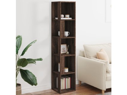 Rohová skříňka hnědý dub 33 x 33 x 164,5 cm kompozitní dřevo