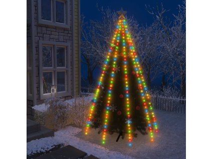 Světelná síť na vánoční stromek 400 barevných LED diod 400 cm