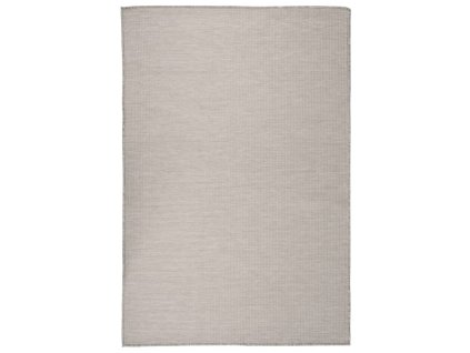 Venkovní hladce tkaný koberec 120x170 cm taupe