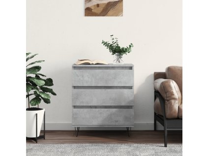 Příborník betonově šedý 60 x 35 x 70 cm kompozitní dřevo