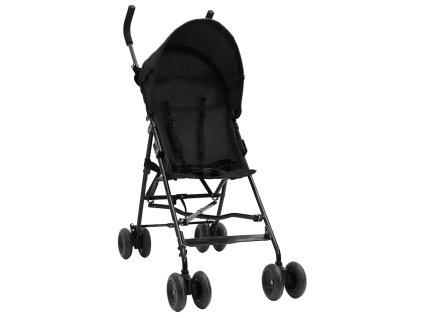 Dětský kočárek antracitový a černý ocel