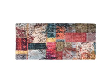 Koberec pratelný patchwork 80x300 cm vícebarevný protiskluzový