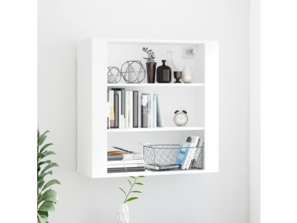 Nástěnná skříňka bílá 80x33x80 cm kompozitní dřevo