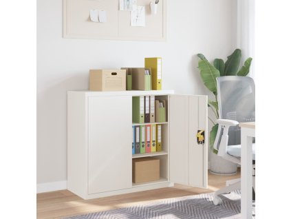 Kartotéka bílá 90 x 40 x 90 cm ocel