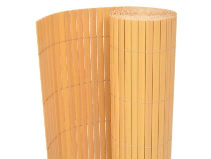 Oboustranný zahradní plot PVC 90 x 500 cm žlutý