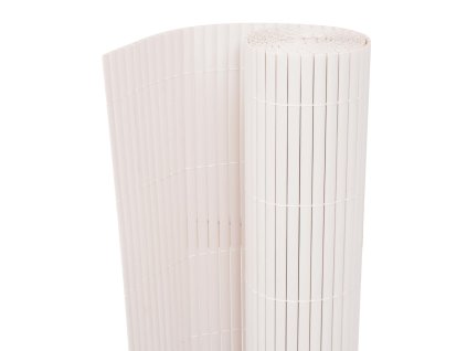 Oboustranný zahradní plot, bílý, 90x300 cm