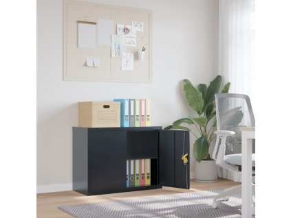 Kartotéka antracitová 90 x 40 x 70 cm ocel