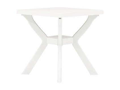 Bistro stolek bílý 70 x 70 x 72 cm plast