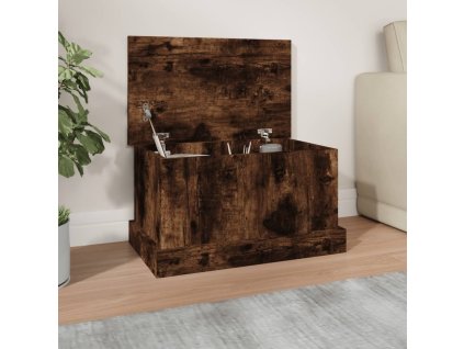 Úložný box kouřový dub 50 x 30 x 28 cm kompozitní dřevo