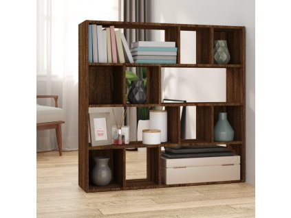 Knihovna / dělicí stěna hnědý dub 105 x 24 x 102 cm