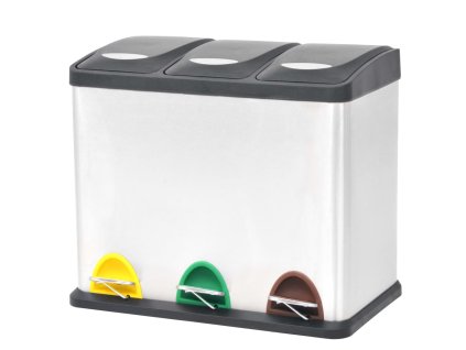 Odpadkový koš na tříděný odpad nerezový 24 l