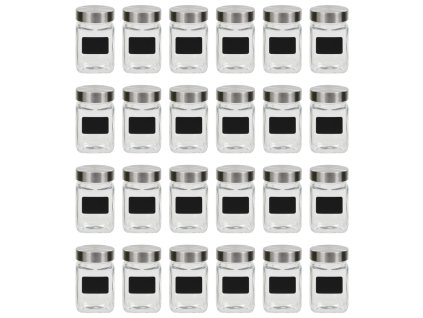 Dózy na potraviny s etiketou 24 ks 300 ml