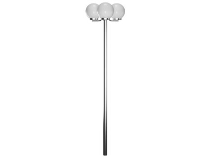 Vysoká zahradní lampa se 3 svítidly 220 cm