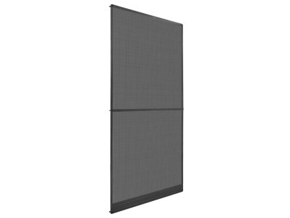 Dveřní síť proti hmyzu s panty antracitová 100 x 215 cm