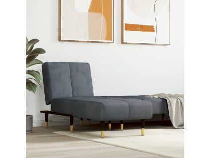 Lenoška tmavě šedá samet 352794