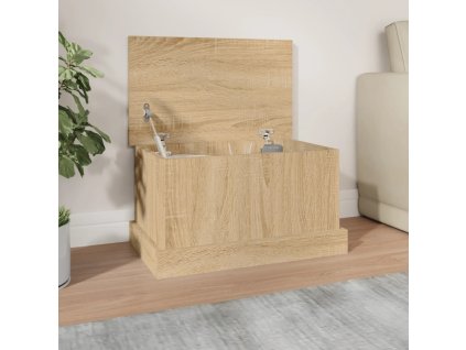 Úložný box dub sonoma 50 x 30 x 28 cm konstrukční dřevo