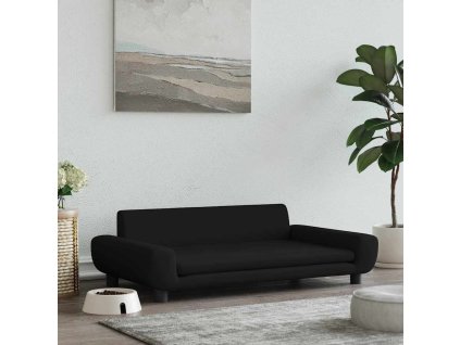 Pelíšek pro psy černý 100 x 54 x 33 cm samet