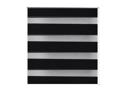 Roleta den a noc / Zebra / Twinroll 100x175 cm černá