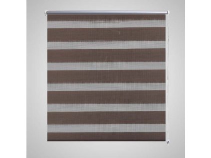 Zebrová roleta 140,9 x 175 cm Šířka látky 136,7 cm kávová