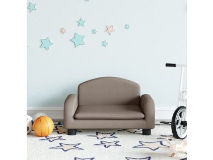 Dětská pohovka taupe 50 x 40 x 30 cm textil