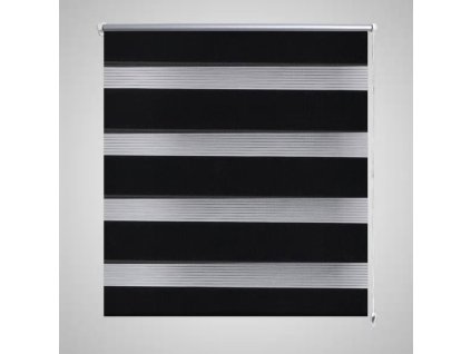 Zebrová roleta 70,9 x 120 cm Šířka látky 66,7 cm černá