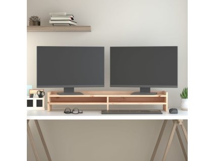 Stojan na monitor 100 x 24 x 16 cm masivní borové dřevo