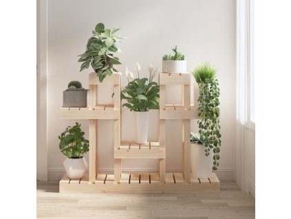 Stojan na rostliny 104,5 x 25 x 77,5 cm masivní borové dřevo