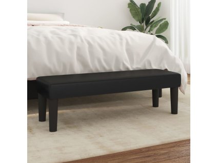 Lavice černá 100x30x30 cm umělá kůže