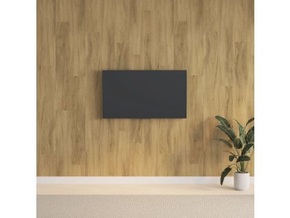 Nástěnné panely vzhled dřeva hnědé PVC 2,06 m²