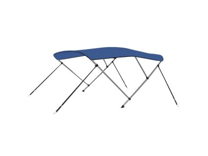 Bimini stříška se 3 oblouky modrá 183 x 196 x 137 cm