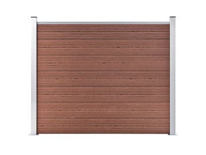 Plotový dílec WPC 180 x 146 cm hnědý 148980
